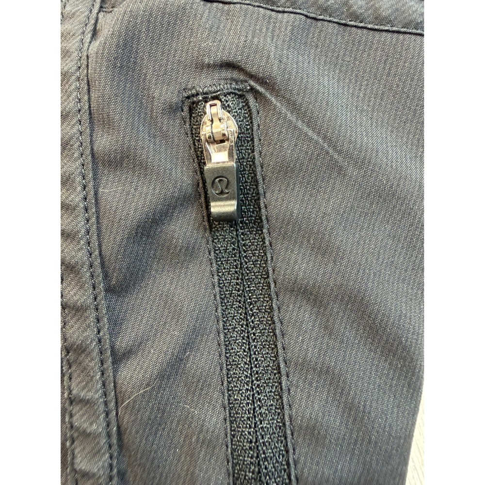 Lululemon Tracker Short V Black Smocked Waist Running Athletic Shorts Size 4 - Picture 2 of 7